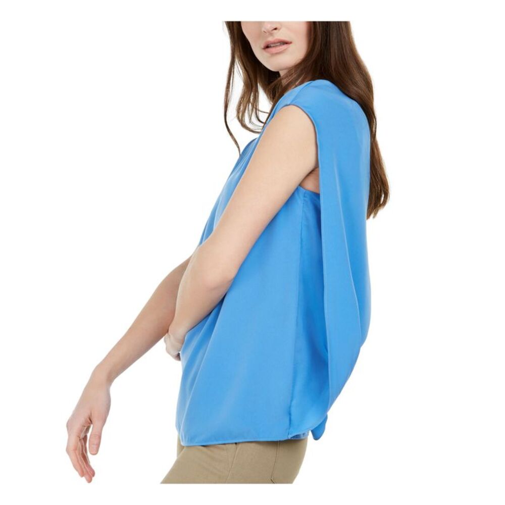 ALFANI Womens Light Blue Sleeveless Jewel Neck Top XXL - Picture 3 of 4